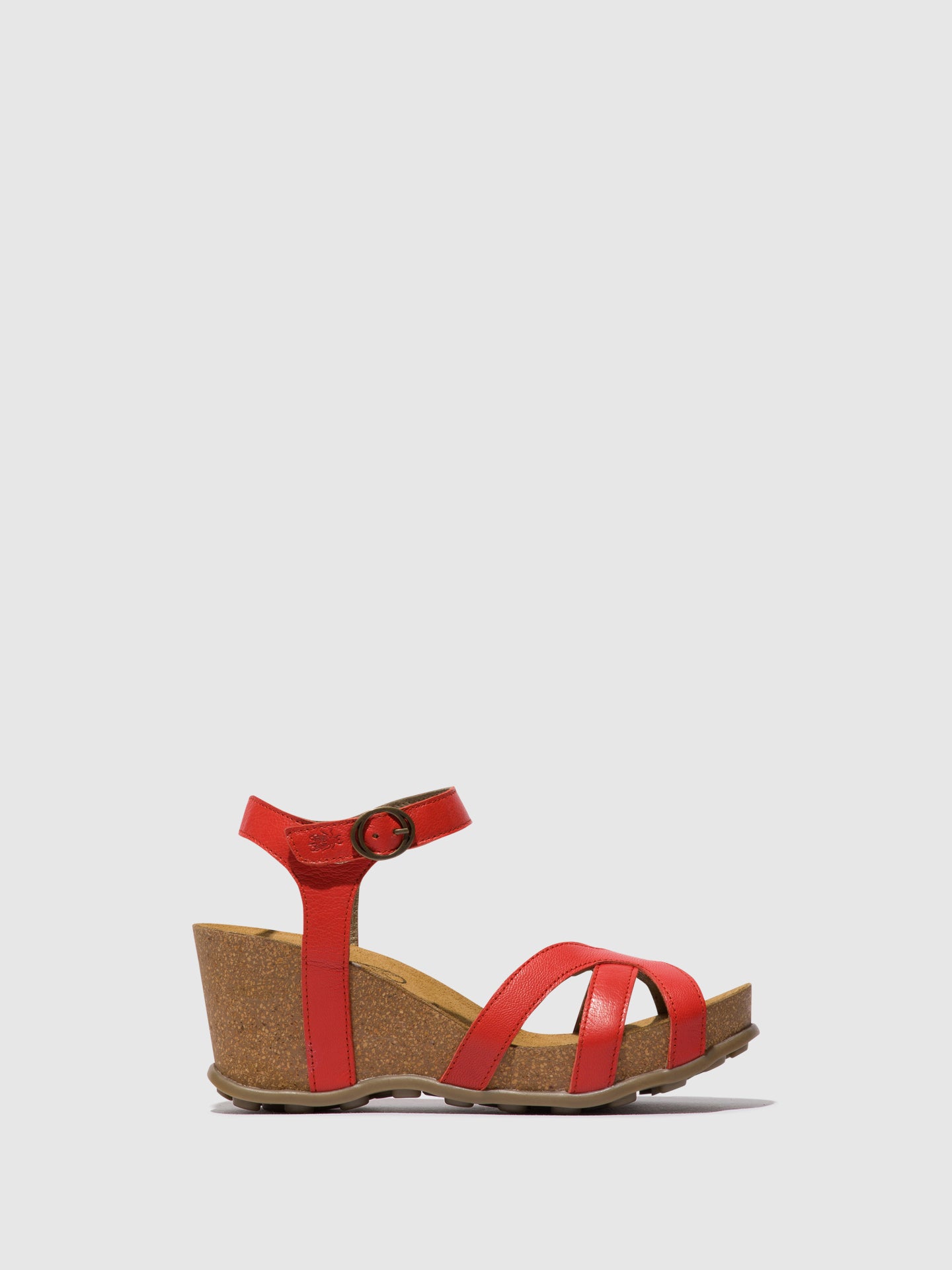 Fly London Ankle Strap Sandals GETA855FLY DEVIL RED